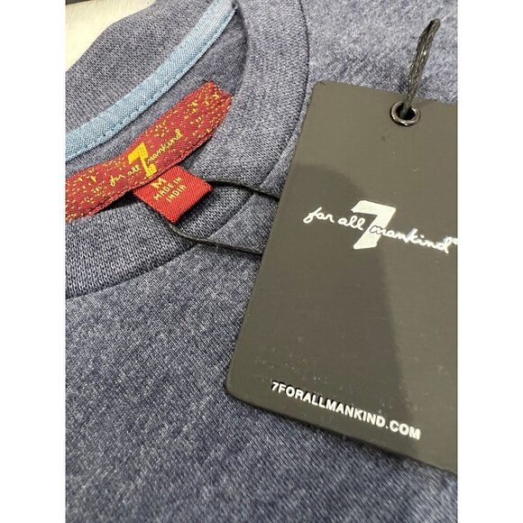 NWT 7 For All Mankind boys Size M T-Shirt Color NAVY - Picture 5 of 9